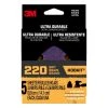 3.875 in. x 5.5 in. 220-Grit Ultra Durable Detail Sanding Sheets (Case of 20, 5-Packs) by 3M -Outlet Kreg Store 3m power sander accessories mouse5pk220 64 1000