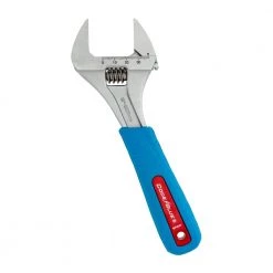 Slim Jaw WideAzz 8 in. Adjustable Wrench with Code Blue Comfort Grip by Channellock -Outlet Kreg Store channellock adjustable wrenches 8swcb 4f 1000