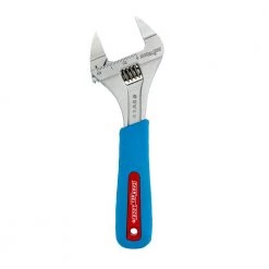 Slim Jaw WideAzz 8 in. Adjustable Wrench with Code Blue Comfort Grip by Channellock