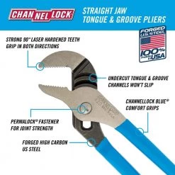 9-1/2 in. Tongue and Groove Plier by Channellock -Outlet Kreg Store channellock all trades tongue groove pliers 420 4f 1000