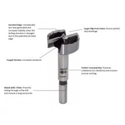 Wave Cutter Steel Drill Bit Set (7-Piece) by Fisch -Outlet Kreg Store fisch forstner bits fsa 197058 31 1000