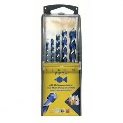 High Speed Steel Multi-Purpose Drill Bit Set (5-Piece) by Fisch