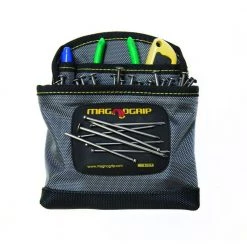 6.5 in. Platinum Pro Magnetic Clip-On Nail Utility Pouch by MagnoGrip -Outlet Kreg Store gray magnogrip tool belts 002 795 a0 1000