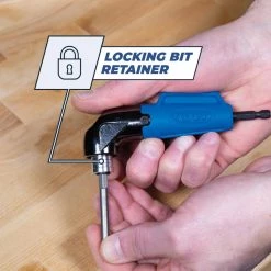 90-Degree Pocket Hole Driver Drill Attachment with 3 in. Square Drive Bit by Kreg -Outlet Kreg Store kreg bit holders extensions kdrv 90dg 4f 1000