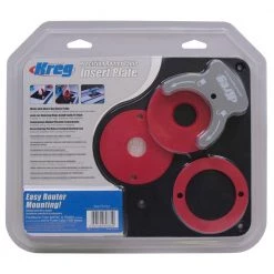 Precision Router Table Insert Plate with Level-Loc Rings (Predrilled Triton) by Kreg
