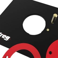 Precision Router Table Insert Plate with Level-Loc Rings (Non Predrilled) by Kreg -Outlet Kreg Store kreg router guides prs4038 1f 1000
