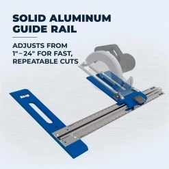 24 in. Rip-Cut Aluminum Circular Saw Guide by Kreg -Outlet Kreg Store kreg saw tracks kma2685 1f 1000