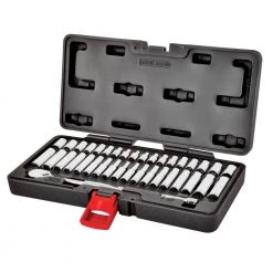 38 Piece 1/4 Inch Drive Mechanics Tool Set by Powerbuilt 11 38 Piece 1/4 Inch Drive Mechanics Tool Set by Powerbuilt -Outlet Kreg Store powerbuilt ratchet socket sets 642450 44 1000