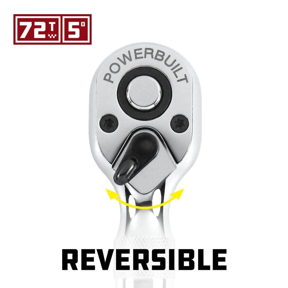 1/4 in. Drive and 3/8 in. Drive Little Ratchet Set (2-Piece) by Powerbuilt 5 1/4 in. Drive and 3/8 in. Drive Little Ratchet Set (2-Piece) by Powerbuilt - Image 3