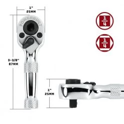 1/4 in. Drive Socket and Bit Driver Mini Ratchet by Powerbuilt -Outlet Kreg Store powerbuilt ratchets 940478 1f 1000