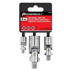 1/4 in. x 3/8 in. x 1/2 in. Drive U-Joint Set (3-Piece) by Powerbuilt 13 1/4 in. x 3/8 in. x 1/2 in. Drive U-Joint Set (3-Piece) by Powerbuilt -Outlet Kreg Store powerbuilt socket adapter sets 640858 44 1000