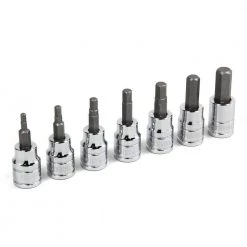 3/8 in. Driver Hex Bit Socket (7-Piece) by Powerbuilt
