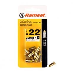 0.22 Caliber Yellow Single Shot Powder Loads (25-Pack) by Ramset