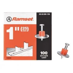 1 in. Drive Pins with Washers (100-Pack) by Ramset