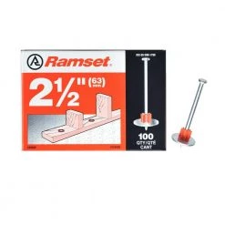 2-1/2 in. Drive Pins with Washers (100-Pack) by Ramset