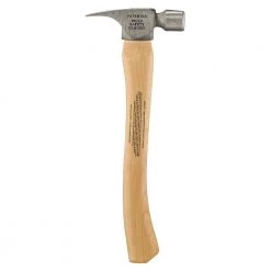 10 oz. Titanium Smooth Face Hammer with 14 1/2 in. Curved Hickory Handle by Stiletto -Outlet Kreg Store stiletto claw hammers fh10c 40 1000