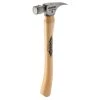 10 oz. Titanium Smooth Face Hammer with 14 1/2 in. Curved Hickory Handle by Stiletto -Outlet Kreg Store stiletto claw hammers fh10c 64 1000