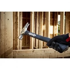 14 oz. Titanium Milled Face Hammer with 16 in. Curved Poly/FG Handle by Stiletto -Outlet Kreg Store stiletto claw hammers ti14mc f 4f 1000