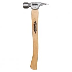 14 oz. Titanium Milled Face Hammer with 18 in. Curved Hickory Handle by Stiletto -Outlet Kreg Store stiletto claw hammers ti14mc fa 1000 1