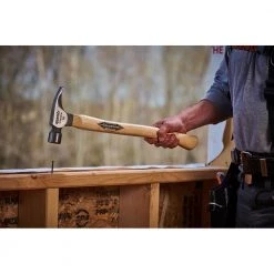 16 oz. Titanium Milled Face Hammer with 18 in. Curved Hickory Handle by Stiletto -Outlet Kreg Store stiletto specialty hammers ti16mc 4f 1000