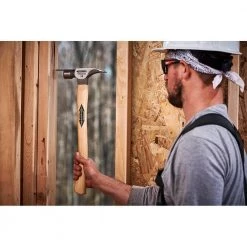 16 oz. Titanium Milled Face Hammer with 18 in. Curved Hickory Handle by Stiletto -Outlet Kreg Store stiletto specialty hammers ti16mc c3 1000